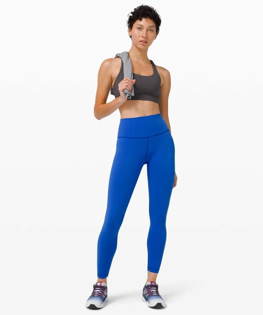 Lululemon Wunder Train High Rise Tight 25" Activewear Leggings Cerulean Blue 6